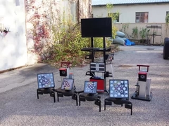Cartesykj Tecnologia de câmera 3D de alinhamento de rodas móvel portátil para carros e caminhões