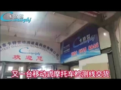 Linha de ensaio do veículo de motocicleta Linha de ensaio do veículo de motocicleta para estação de ensaio