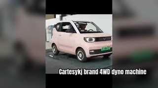 Cartesykj marca 4WD veículo chassi dinamômetro cavalo máquina de potência carro dyno distância entre eixos ajustável