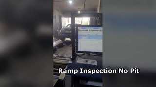 Cliente Congo 4 em 1 equipamentos de inspeção de veículos na rampa sem poço