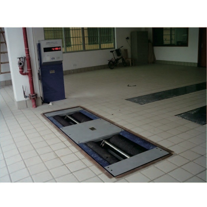 Equipamento de inspecção do veículo Teste de travões de rolos 4T Teste de força oposta de travões de rolos com ensaio de travões de carga de eixo