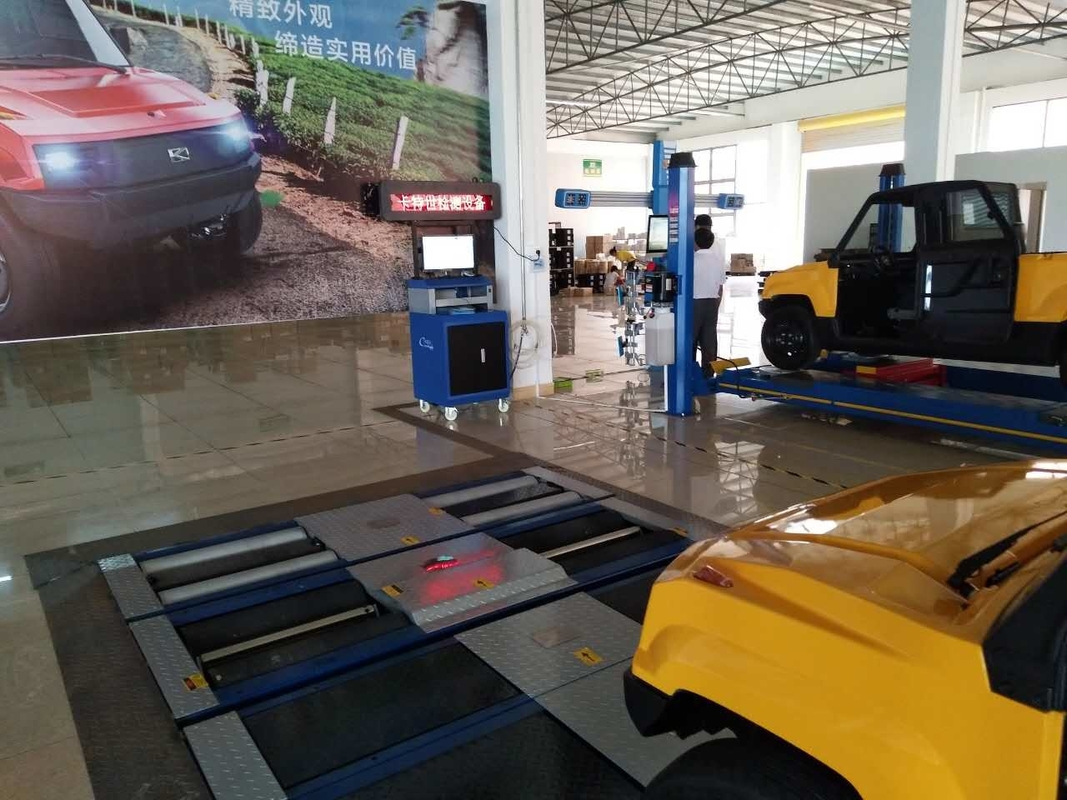 CTGT-3-3C Linha de ensaio do veículo Trindade em rolos Teste de travagem em rolos Vlt com placa dupla de carga no eixo