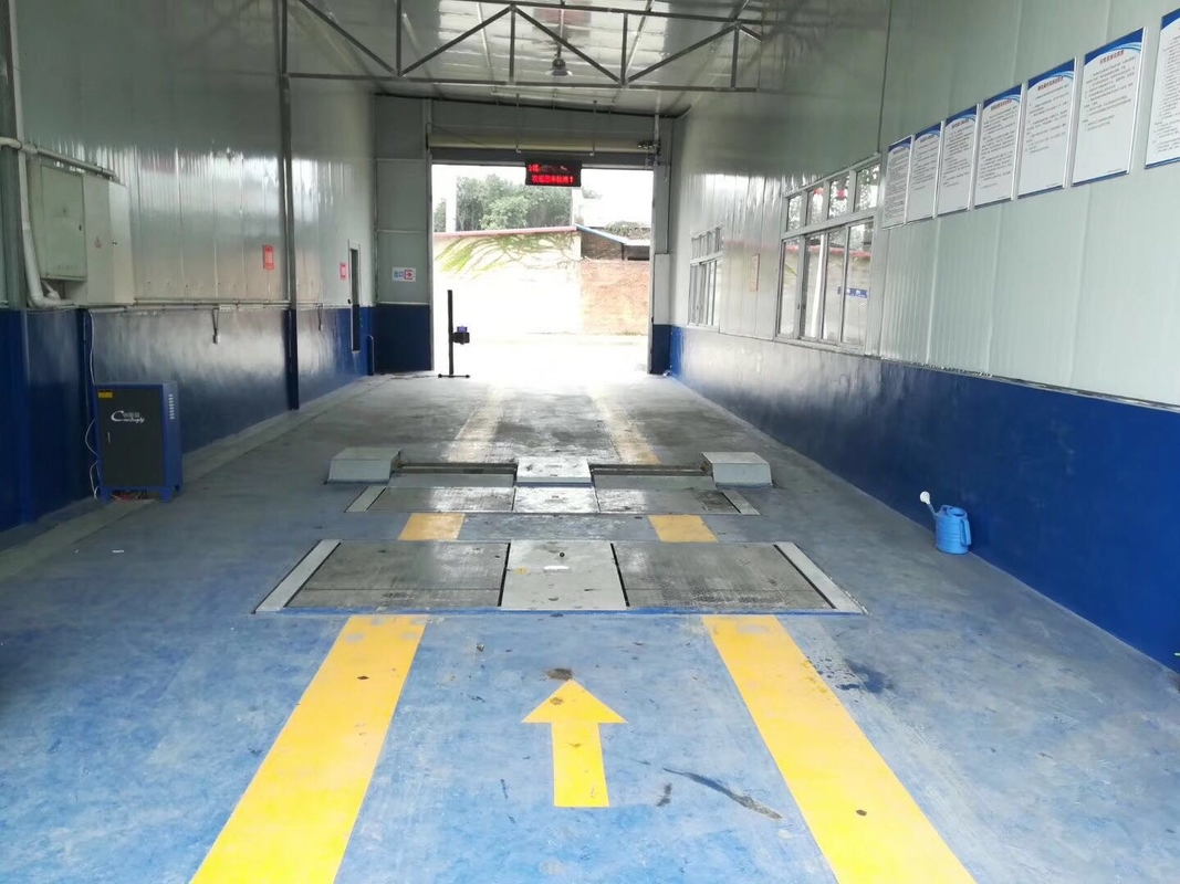 CTGT-3-3C Linha de ensaio do veículo Trindade em rolos Teste de travagem em rolos Vlt com placa dupla de carga no eixo
