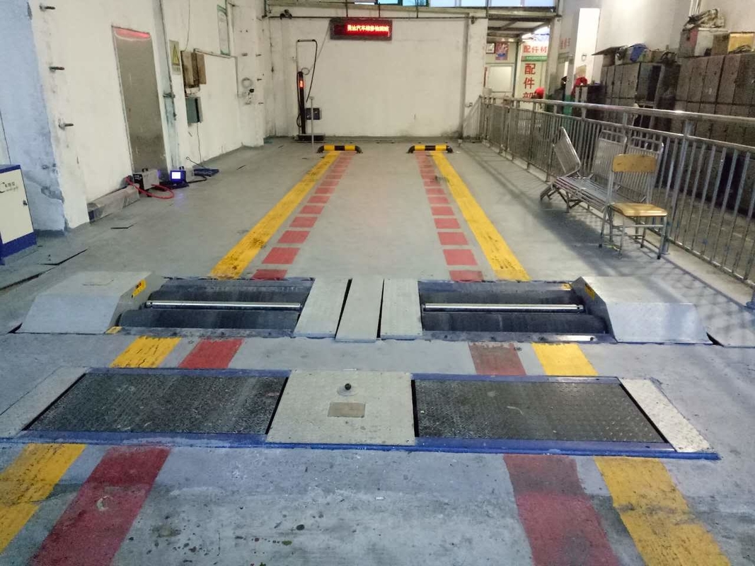 Dois ensaiadores CT-EWR Instalação de inspecção de veículos automóveis de nível 2 Linha de ensaio de manutenção e segurança