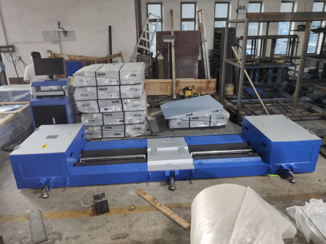 CTZD-2500M Teste de travões de rolos portáteis móveis para caminhão para equipamento de inspecção de linha de ensaio de veículos 3T