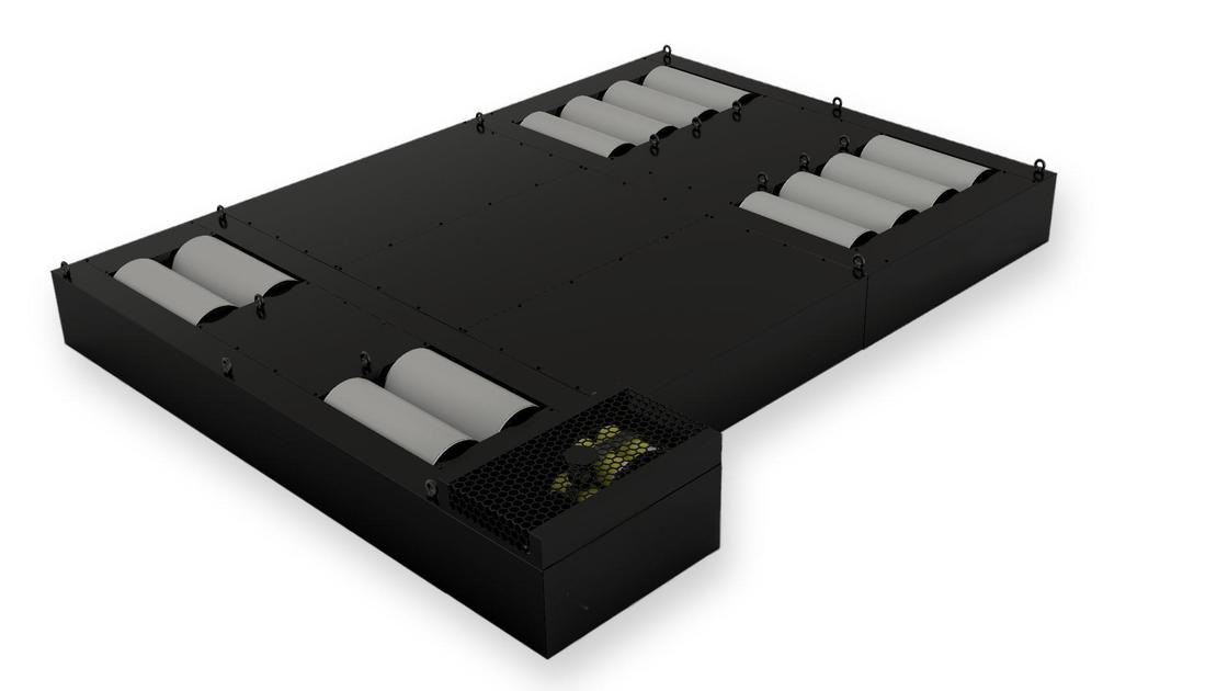 Chassi dinamômetro 4x4 para máquina de dinamômetro de cavalos com 5 rolos na Rússia