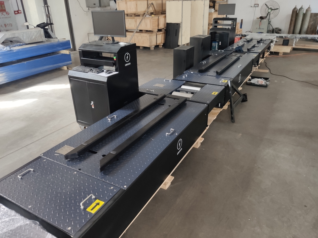 Linha de teste de motocicletas de 2 rodas força de frenagem carga por eixo velocímetro grampos alinhamento das rodas testador de faróis