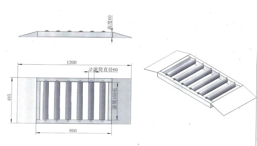 Equipamento de inspecção de veículos CTZH portátil de rolamento livre para veículos de quatro rodas