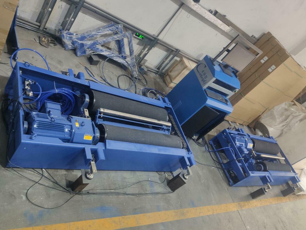 Cartesy Teste de travões de rolos de automóveis Forças com carga no eixo CTFZ-10B 10T Teste de travões de rolos de veículos para veículos pesados