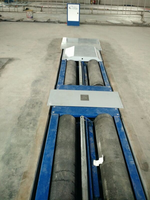 Cartesykj marca CTFZ-13B Roller Brake Tester forças opostas Tester com eixo de carga Montagem 15T Veículo Carros rolos de freio