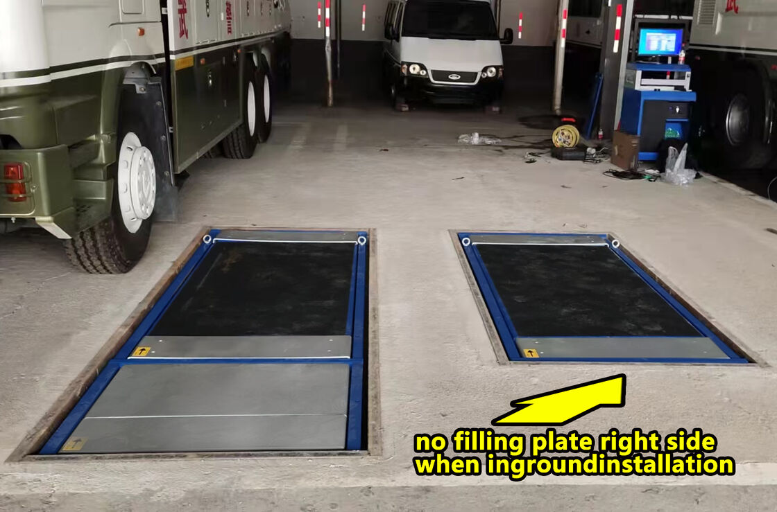 Testador de freio plano de luxo Cartesykj 3T 10T 15T Equipamento de inspeção de veículos pista de teste de veículo 2CTHPB-13 com testador de freio de carga de eixo de suspensão deslizante lateral