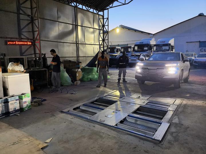 Cartesy marca do Quénia caso 5 em 1 Roller Brake Tester com 4000kg eixo Load lado deslize velocímetro teste de suspensão