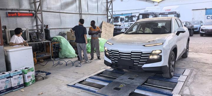 Cartesy marca do Quénia caso 5 em 1 Roller Brake Tester com 4000kg eixo Load lado deslize velocímetro teste de suspensão