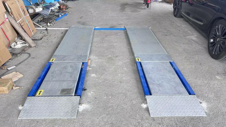 Cartesykj 4T Capacidade 2 placas Testador de freio ultra plano com deslizamento lateral, suspensão, carga por eixo, função de testador de freio