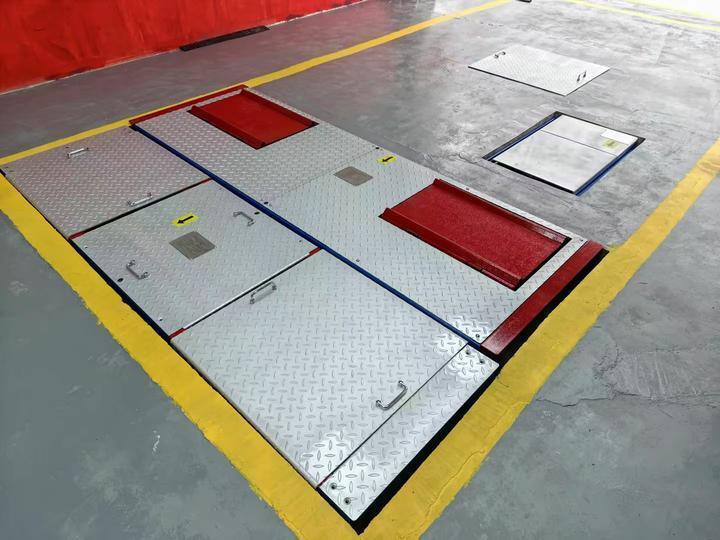 CTGT-3-4 Rolo 4 em 1 linha de teste de veículo Testador de freio de rolo com carga de eixo Testador de derrapagem de placa única Teste de suspensão testador de absorção de choque e amortecimento
