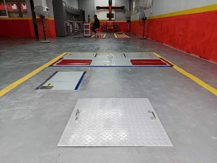 CTGT-3-4 Rolo 4 em 1 linha de teste de veículo Testador de freio de rolo com carga de eixo Testador de derrapagem de placa única Teste de suspensão testador de absorção de choque e amortecimento