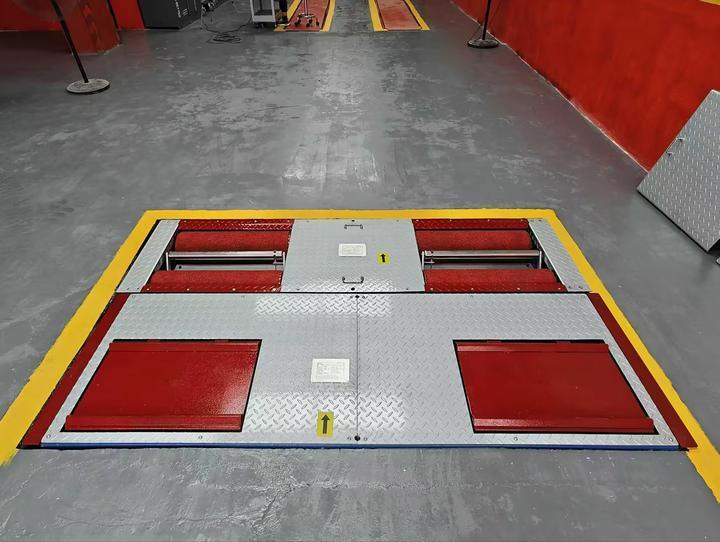 CTGT-3-4 Rolo 4 em 1 linha de teste de veículo Testador de freio de rolo com carga de eixo Testador de derrapagem de placa única Teste de suspensão testador de absorção de choque e amortecimento