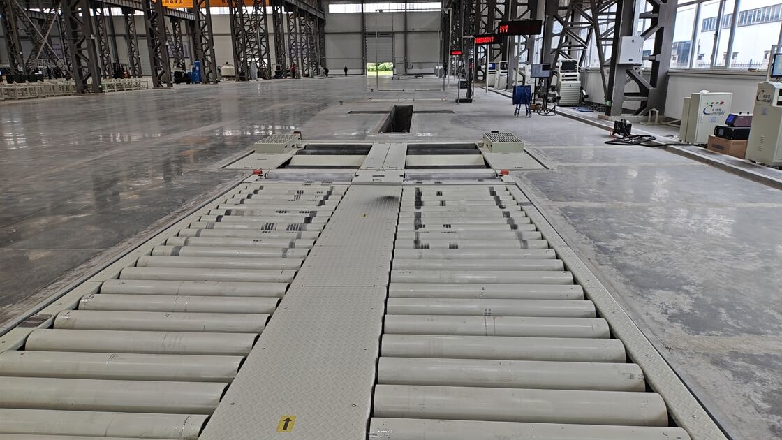 Cartesykj trabalho de rolos livres instalados no solo com velocímetro, compressor de travões, compressor de simulação de estrada