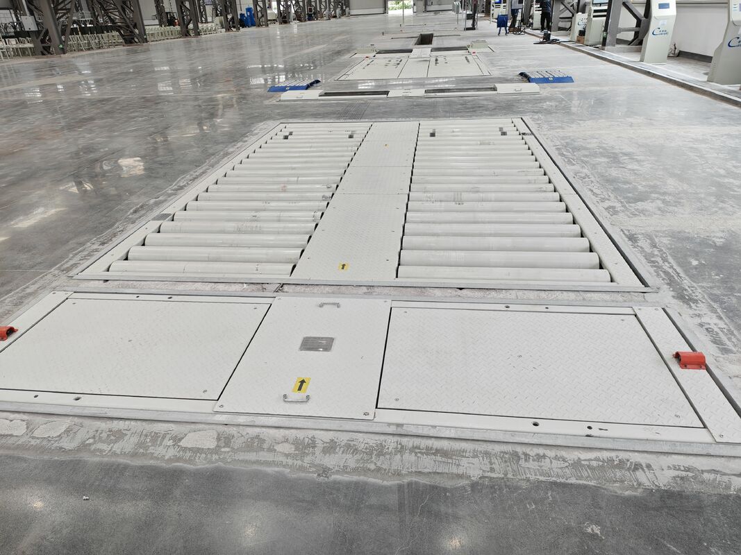 Cartesykj trabalho de rolos livres instalados no solo com velocímetro, compressor de travões, compressor de simulação de estrada
