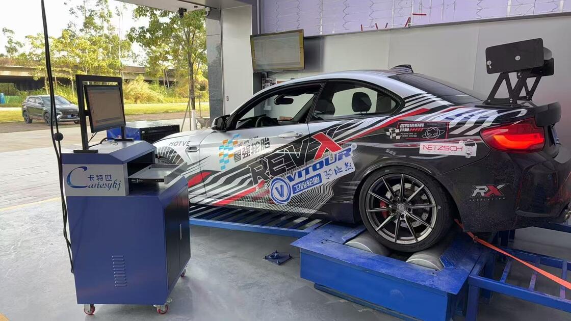 Dinamômetro do chassi do veículo de carga de 4 t, com potência máxima de absorção de 160 kW e carga máxima no eixo de 3000 kg para ensaios de desempenho automóvel
