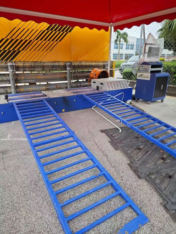 Dinamômetro do chassi do veículo de carga de 4 t, com potência máxima de absorção de 160 kW e carga máxima no eixo de 3000 kg para ensaios de desempenho automóvel