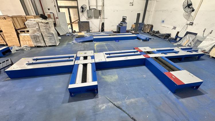 2 & 3 rodas Motocicletas Linha de teste centralizada Incluir força de travagem eixo Carga velocímetro Encosto Alinhamento da roda Farol