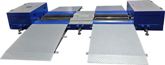 CTZD-2500M Teste de travões de rolos portáteis móveis para caminhão para equipamento de inspecção de linha de ensaio de veículos 3T