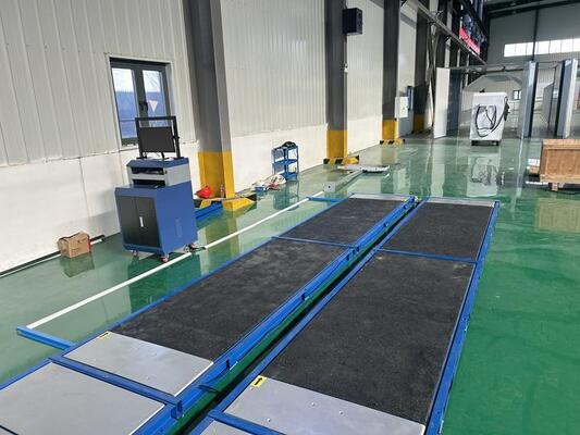 Cartesykj Luxury 4 flats testador de freios, testador de derrapagem lateral, testador de carga por eixo, testador de suspensão, equipamento de inspeção veicular 4T, linha de teste veicular para carro 4CTHPB-4